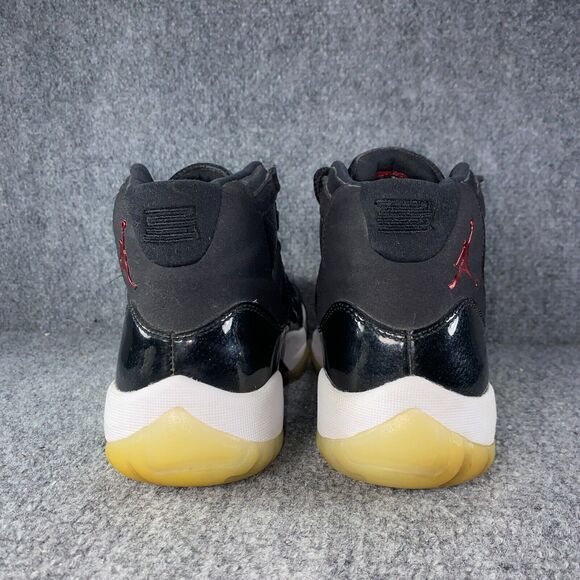 Jordan 11 Retro 72-10 Mens Size 8.5 Shoes Black Red Athletic Basketball Sneakers - Picture 5 of 13